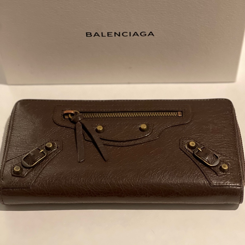 Balenciaga Continental Leather Wallet